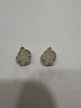 Kendra Scott Druzy Stud Earrings in Sparkling Ivory